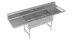 Krowne CS-2424-2-LR-LF Royal Series 2-Compartment Commercial Sink with Left & Right Drainboards 1 image