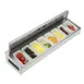 Krowne KR-521 Garnish Station, 8‑Pint Stainless Holders, Sliding Cover, Fits 30" Ice Bin, Removable 1 image
