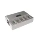 Krowne KR-GT24 Garnish Station, Fits 24" x 24", 10 Cups, Ice Pack, Cover, NSF, Stainless Steel 2 image