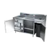 NBR Equipment BEV-T6030L Beverage Table/Counter, 60"W 1 image