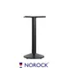 Oak Street B17DISCNR-STD Norock Sol Table Base, 17" Dia., 2.4" Steel Column, Black Finish 1 image