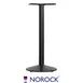 Oak Street B21DISCNR-BAR 21" Dia. Norock Sol Table Base, Bar Height, Black Finish, Steel 1 image