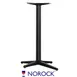 Oak Street B2230NR-BAR 30x22 Norock Trail Table Base, Bar Height, Black Finish, Steel 1 image