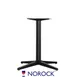 Oak Street B30NR-STD Norock Trail Table Base, 30" dia. base, 2.9" steel column, dining height, black finish 1 image