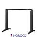 Oak Street B522NR-STD Norock Trail Table Base, 36"W x 22"D, 2.9" Steel Column, Black Finish 1 image