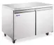 Omcan USA 50102 36" Two Solid Door Undercounter Refrigerator, Stainless Steel, 8.7 cu. ft. 1 image