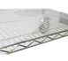 Serv-Ware SMC1848CWP Clear PVC Shelf Mat, 48"W x 18"D for Restaurant Shelving 1 image