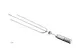 Skyfood ETIN-X Triple Skewer – 29" x 3" x 3", Stainless Steel with Aluminum‑Coated Wooden Handle 1 image