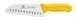 Thunder Group SLKF408YW Santoku Knife, 7" Blade, Hollow Ground, Yellow Polypropylene Handles 1 image