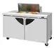 Turbo Air TST-60SD-08SM-N 60" 2-Door Sandwich and Salad Prep Table, 8 Pans, Stainless Steel 1 image