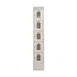 Winholt WL-55-ST Beige Locker w/ 1 Column, 5 Lockers - 12"D X 12"L X 71.9"H 1 image