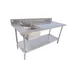 Serv-Ware TSF-3048-L 48" Work Table with Prep Sink(s) / Bowl on Left - 16 Gauge 1 image