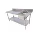 Serv-Ware TSF-3060-R 60" Work Table with Prep Sink(s)  / Bowl on Right - 16 Gauge 1 image