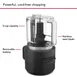 KitchenAid KFCR531BM 5‑Cup, 2‑Speed Cordless Food Chopper, Black Matte, (Battery Included) 2 image