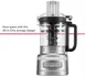 KitchenAid KFP0921CU 9‑Cup, 3‑Speed Food Processor, Contour Silver 2 image