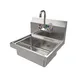 American Tables & Seating MET-HS-1512S 12" Wall Mounted Hand Sink with Faucet - 20 gauge 1 image