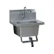 Eagle Group HSA-10-1FK 18" Wall Mounted Hand Sink with Hands Free Faucet-Single Knee Valve						 1 image