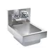 Glastender WH-12 12" Wall Mounted Hand Sink with Faucet - 20 gauge 1 image