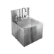 Glastender WHS-14 14" Wall Mounted Hand Sink with Faucet - 20 gauge 1 image