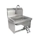John Boos PBHS-W-1410-KV2MB 17" Wall Mounted Hand Sink w/Hands Free Faucet & Double Knee Valves 1 image