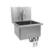 John Boos PBHS-W-1616-KV 18" Wall Mounted Hand Sink w/Hands Free Faucet & Double Knee Valves-16 g  1 image