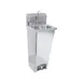 Krowne HS-14 15" Pedestal Mounted Hand Sink w/Hands Free Faucet, Foot Valve & Soap Dispenser - 20 g 1 image