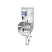 Krowne HS-32 13" Wall Mounted Hand Sink with Faucet, Soap & Towel Dispenser - 20 gauge / 3 Splashes 1 image