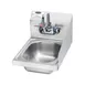 Krowne HS-9-RS 12" Wall Mounted Hand Sink with Faucet - 20 gauge / 3 Splashes 1 image