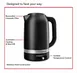 KitchenAid KEK1701BM Kitchenaid 1.7 Liter Electric Kettle, Black Matte 2 image