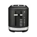 KitchenAid KMT2109BK 2 Slice Automatic Toaster with Extra Wide Slots, Cast Iron Blackl Color 1 image