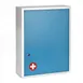 Alpine Industries ADI999-04-BLU Blue Medical Security Cabinet w/ Large Dual Locks 1 image