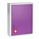 Alpine Industries ADI999-04-RED Red Medical Security Cabinet w/ Large Dual Locks - 16"W x 6"D x 21"H 1 image