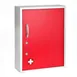 Alpine Industries ADI999-06-RED Large Red Medical Security Cabinet - 16"W X 6"D X 21"H 1 image