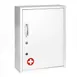 Alpine Industries ADI999-06-WHI Large White Medical Security Cabinet - 16"W X 6"D X 21"H 1 image