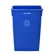 Alpine Industries ALP477-R-BLU Recycle Waste Bin, 23 Gallon (87 Liter) 1 image