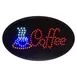 Alpine Industries ALP497-05 LED Coffee Sign, 23"W x 14"H, Black Frame/Glass, Flashing Chain & Switch 1 image