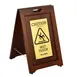 Alpine Industries ALP499-BRA Wet Floor Sign, "Caution", 2-Sided 1 image