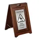 Alpine Industries ALP499-SSB Wet Floor Sign, "Caution", 2-Sided 1 image