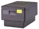Cambro EPP180S110 Cam GoBox Insulated Food Pan Carrier, 45.44 qt., Top Load, Black, EPP Foam 1 image