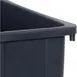 Carlisle 34201523 Trimline Waste Container, 15‑Gallon Rectangular Polyethylene Gray, Tabs, Handles 2 image