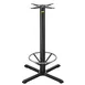 FLAT Tech CT2018 Bar Height KX30 Cast Iron Table Base, 30" Cross Base, 3" Dia. Column, Hydraulic PAD Stabilization 1 image