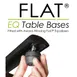 FLAT Tech CT2060 Dining Height KT22 EQ Table Base, 22" End Base, Cast Iron, Powder Coat Finish 2 image
