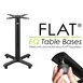 FLAT Tech CT2063 KX22 EQ Dining Height Table Base, 22" Cross Base, Cast Iron, Powder Coat Finish 1 image
