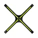 FLAT Tech CT2066 Adjustable Height KX36 Table Base, 36" Cross Base, Cast Iron, 3" Dia. Pneumatic Column 2 image