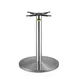 FLAT Tech CT4005 22" Round Dining Height Table Base, 3" Column, Cast Iron, 304 Stainless Steel Plated 1 image