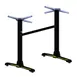 FLAT Tech CT4311 ST22 Dining Height 22" Double End Table Base, Aluminum, Black Powder Coat Finish 2 image