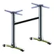 FLAT Tech CT4314 ST22 Dining Height 22" Double End Table Base, Aluminum, Black Finish 2 image