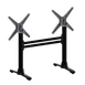 FLAT Tech CT4314 ST22 Dining Height 22" Double End Table Base, Aluminum, Black Finish 1 image