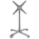 FLAT Tech CT4330 Aluminum Sx26 Dining Height Table Base, 26" Cross Base, Polished Finish 1 image