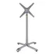 FLAT Tech CT4333 Bar Height SX26 Table Base, 26" Cross Base, Aluminum, Polished Finish 1 image